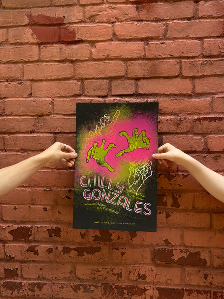 Chilly Gonzales Benefit Concert - Screen printed poster